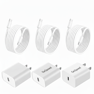Lot de 2 chargeurs muraux de type C 30W, <span class=keywords><strong>bloc</strong></span> de charge rapide, adaptateur USB C pour <span class=keywords><strong>iPhone</strong></span> 16/15/14/13/12/12/Xs/<span class=keywords><strong>XR</strong></span>, protection OT pour ordinateur portable - Product Image 1