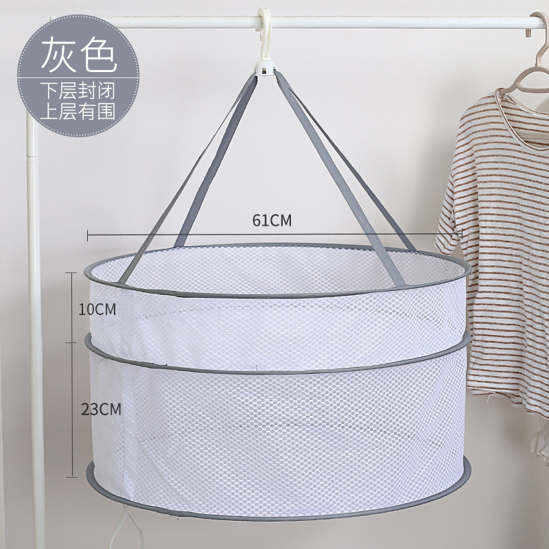 Gris, cerrado arriba y abajo.