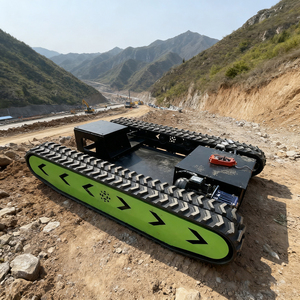 Khung gầm xe bánh xích điện điều khiển từ xa 48V DC, tải trọng 1 tấn, động cơ hiệu suất cao 1.5kW, 2 bánh xích, tốc độ 2km/h, dùng trong xây dựng - Product Image 6