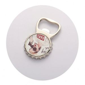 Customized Zinc Alloy Metal Bottle Opener Keychain with Custom Logo Shape Casting Technique <b>Key</b> Ring - Product Image 3