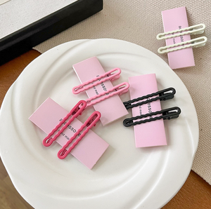 Accesorios para el cabello de estilo nuevo de Dongdaemun de Corea del Sur, pinza lateral rosa exquisita para niña, pinza de pico de pato, accesorios de joyería - Product Image 6