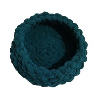 Coussin de couchage tricoté ultra doux pour chats et chiens, couleur personnalisée, confortable et chaud, vente en gros