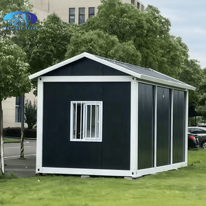 Maisons de conteneur préfabriquées sur mesure en matériaux d'aluminium et d'acier à toit triangulaire nouvellement construites pour le logement temporaire - Product Image 1