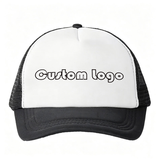 Polyester Mesh Cap Two Tone Lightweight Silkscreen Printing 3D Embroidery Custom Logo Foam Trucker Hat for Sports Streetwear