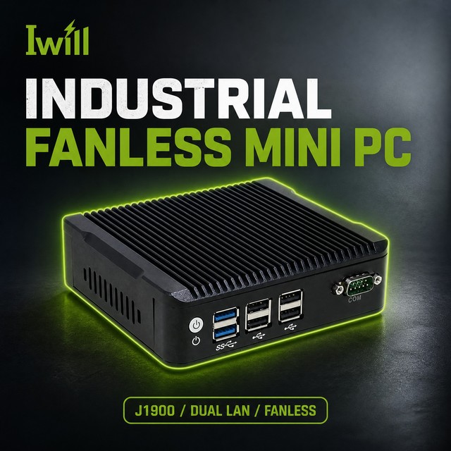 X86 Mini Computer Fanless J1900 Barebone Industrial Mini Pc Thin Client with Dual Lan