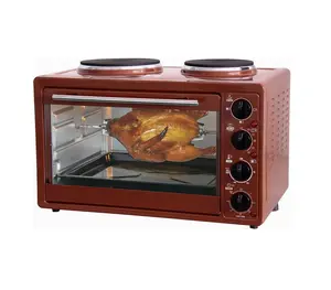 Mini Keuken Elektrische Oven Met Twee Kookplaten Voor 1200W En 700W Voor Broodrooster En Kook Grill Bakken