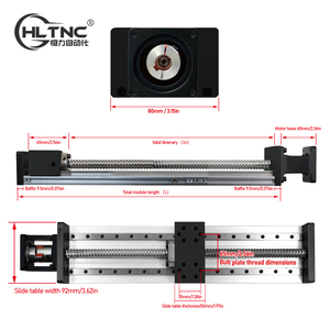 XYZ tuyến tính giai đoạn 80 mét chiều rộng mô-đun tuyến tính thiết bị truyền động cơ giới trượt bảng cho NEMA 23 NEMA 24 - Product Image 2