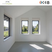 Fenêtre fixe en aluminium à triple vitrage Low-E à rupture de pont thermique, cadre étroit, style moderne minimaliste NFRC, pour trappe d'accès