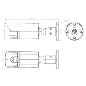 กล้องวงจรปิดรักษาความปลอดภัย 4MP Hik ใช้งานร่วมกับไมโครโฟนภายใน IP66 กันน้ํา H.265 โลหะเต็มรูปแบบเลนส์ Varifocal Bullet POE กล้องเครือข่าย ip - Product Image 2