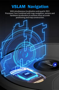 عبير X6 مخصص اللغات ABS + PC بنفايات الصين بالجملة سجاد الأرضيات الطريق الذكية تنظيف جهاز آلي لتنظيف الأتربة منخفضة الضوضاء - Product Image 3