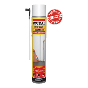 Soudal โฟมโพลียูรีเทนขนาด750มล. 'ฟิกซ์แอนด์ฟิล' สำหรับประกอบและหุ้มฉนวนวัสดุฉนวนความร้อนด้วยตนเอง - Product Image 1