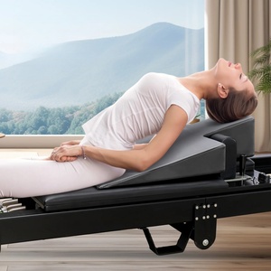 Support dorsal incliné professionnel haute densité pour Reformer Pilates, idéal pour le yoga et l'entraînement physique - Product Image 5