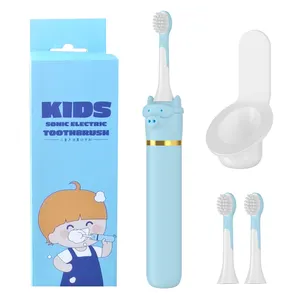 Brosse à dents électrique pour enfants en silicone automatique à pleine bouche