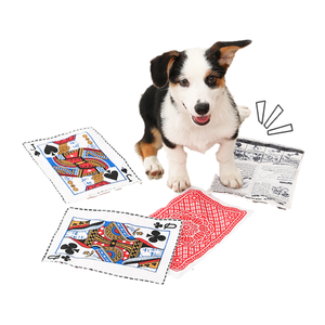 Jouet à mâcher multifonctionnel en forme de journal de <span class=keywords><strong>poker</strong></span>, de dessin animé, de papier froissé et grinçant pour <span class=keywords><strong>chien</strong></span>, nouveau - Product Image 1