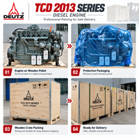 Moteur diesel industriel DEUTZ TCD2013 L06 4V, 243 kW, 326 CV, 6 cylindres, 2200 tr/min, turbo, pour excavatrice, chargeuse