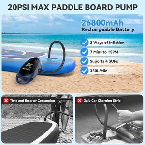 12V xe nhảy người mới bắt đầu công suất cao 6000A bơm áp lực cao kiểu dáng đẹp thiết kế lốp Inflator công cụ khẩn cấp Kit cho sup mái chèo bảng - Product Image 4