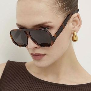 Lunettes de soleil rétro 2025, couleur léopard, grande monture, UV400, double pont, style aviateur, pour femmes et hommes - Product Image 1