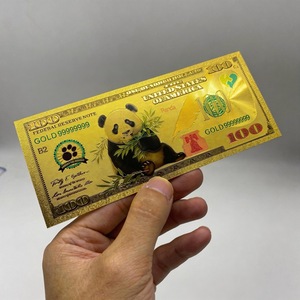 Nuevo Diseño de Billetes de Ocho Animales con Lámina de Oro, Billetes Conmemorativos Bañados en Oro de 24K, Juego de Monedas de Lámina de Oro, Colección Conmemorativa - Product Image 2