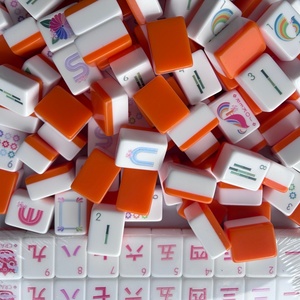 Zhenyan 2026 New Design OEM American Jewish Acrylic <b>Mahjong</b> Tiles <b>Set</b> Modern Portable Casino Gambling <b>Set</b> for Family & Friends - Product Image 1