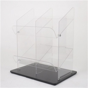 Highly Transparent Stable Custom Acrylic Newspaper Display <b>Stand</b> with Customized Color & Size and Custom Logo for Magazine - Product Image 3