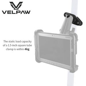 Welpaw Heavy Duty Square Tube Clamp Mount with 1.5 Inch Ball for 1.5 Inch Square <b>Posts</b>, Compatible with RAM C-Size Double Socket - Product Image 4