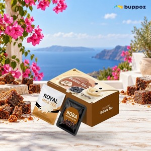 Kit de préparation de thé au lait aux bulles de sucre roux taïwanais DIY, ensemble de perles de tapioca, boîte de 0,65 kg pour la maison, le café, Halal, HACCP - Product Image 1