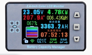 DC 500V 100A 200A 500A Wireless <b>Voltage</b> Meter Ammeter Solar Battery Charging Coulometer Capacity Power <b>Detector</b> Tester - Product Image 2