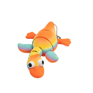 Nouveauté 2026 : Figurines d'action créatives en forme d'oie, imprimées en 3D, colorées, en PLA écologique et souple, thème animal, unisexe, pour les 4-12 ans - Product Image 2