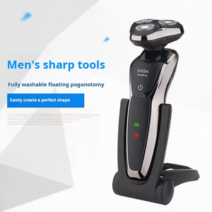 Rasoir électrique pour homme, étanche IPX7, multifonctionnel 4-en-1, triple lame 4D, tête de rasage rechargeable, pour l'élimination des poils durs de la barbe - Product Image 4
