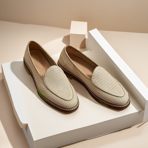 Mocassini Eleganti <span class=keywords><strong>da</strong></span> <span class=keywords><strong>Uomo</strong></span> di Alta Qualità, Scarpe Formali <span class=keywords><strong>da</strong></span> Ufficio, Slip-On, Tinta Unita, Traspiranti per Primavera, Autunno ed Estate, in Vera Pelle - Product Image 2