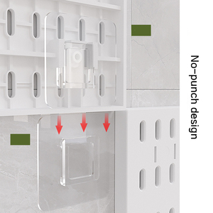 No Punching Craft Room Storage <span class=keywords><strong>Pegboard</strong></span> Ledges Organizador Peg Boards para paredes con estante y ganchos - Product Image 3
