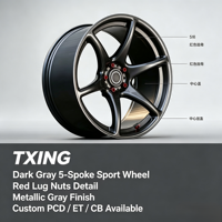 Jantes forgées de 18, 19 et 20 pouces pour Ford Mustang S550 S650, Chevy Camaro Alpha, Dodge Challenger 5x114.3 5x120 5x115, gris foncé