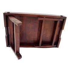 Bandeja plegable de madera con diseño moderno, bandeja de desayuno pulida natural, el mejor precio personalizado - Product Image 6