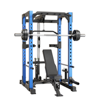 Máquina de Entrenamiento de Fuerza Multifuncional de Alta Calidad, Barra de Dominadas, Jaula de Potencia, Soporte para Sentadillas, Prensa de Piernas, Máquina Smith