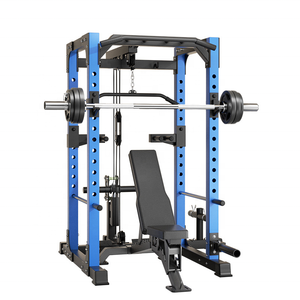 Yüksek Kaliteli Metal Çok Fonksiyonlu Barfiks Çubuğu Power Cage Squat Rack Leg Press Smith Güç Antrenmanı Makinesi - Product Image 2