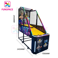 Funspace Factory - Machines de jeux de basket-ball électroniques d'arcade pour adultes, à monnayeur, pour intérieur, vente en gros