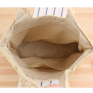 Bán buôn Seaside kỳ nghỉ duy nhất Vai giấy dệt Túi Handmade dệt Túi giản dị công suất lớn bãi biển túi - Product Image 4