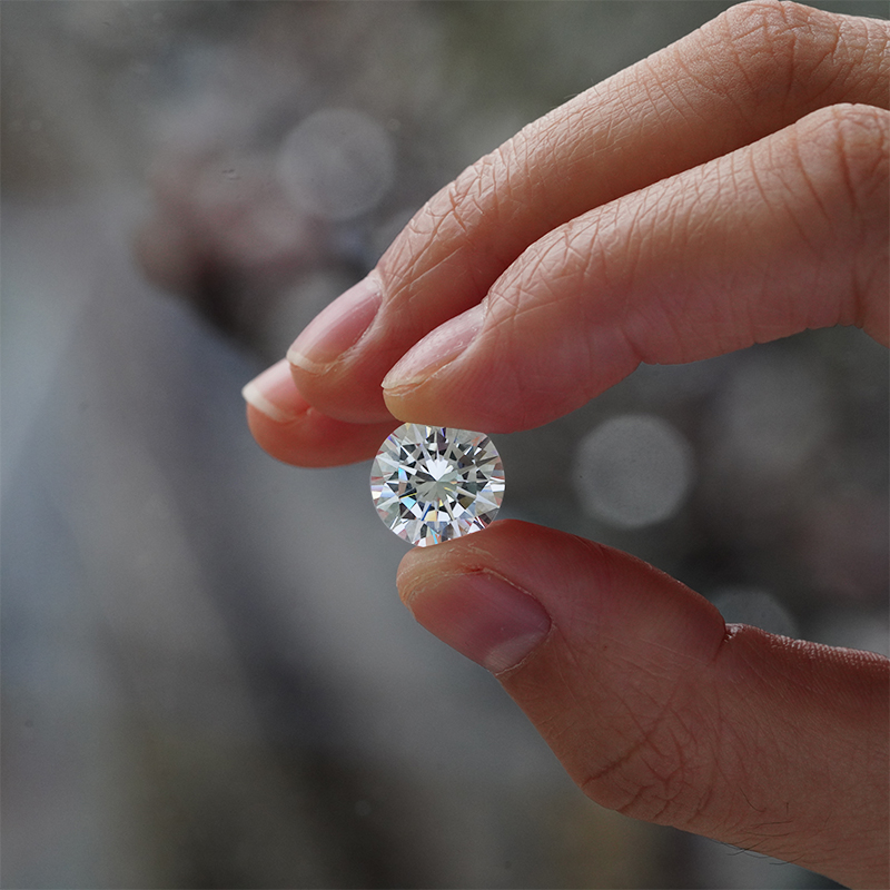 D Color VVS Moissanite Loose Stone - Round Brilliant Cut For Jewelry Making, Engagement Rings