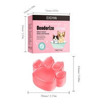 Savon de bain pour animaux de compagnie en gros 100g, parfum cerisier, shampoing solide naturel fait main pour chiens et chats, anti-acariens, NOUVEAU 2026