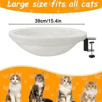 Lit pour animaux de compagnie de bureau rond solide amélioré de luxe Style hamac confortable avec support robuste nid de chat doux