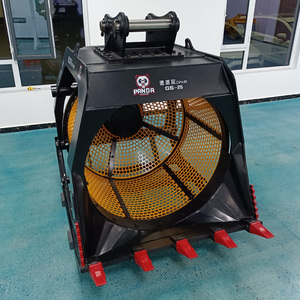 Rotary Screening <strong>Bucket</strong> for Scrap Metal Removal Debris Excavation and <strong>Fill</strong> Hydraulic Screening <strong>Bucket</strong> Screens Out Soil Debris - Product Image 2