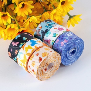 Ruban gros-grain écologique imprimé à motifs floraux et de personnages, <span class=keywords><strong>color</strong></span>é, pour emballage cadeau, collection printemps-été, de la marque MSD Factory - Product Image 3