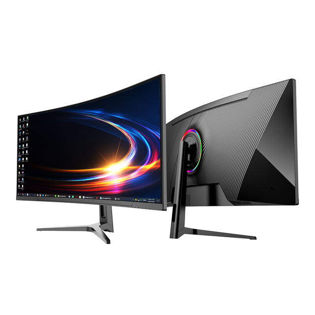 Wholesale OEM Frameless IPS Full HD 24/27/32/34 Inch Curved LCD Monitor 1920x1080P HDR for Digital Signage