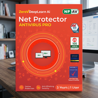 Net Protector Antivirus Pro 2026 para Seguridad Informática y Protección en Línea, 1 Usuario, 3 Años, Software de Seguridad Digital
