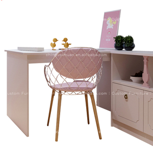 <span class=keywords><strong>Bureau</strong></span> d'étude rose minimaliste moderne pour chambre de filles, table d'écriture pour enfants avec armoire de rangement, <span class=keywords><strong>bureau</strong></span> multifonctionnel pour enfants - Product Image 5