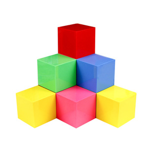 Cubo magnetico da 5 cm, strumento didattico, cubo magnetico, ausilio didattico per la geometria <span class=keywords><strong>matematica</strong></span>, modello per lo sviluppo del pensiero spaziale, cubo - Product Image 1