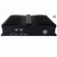 Kotak tanpa baling-baling POE 4 * LANS POE PC I5 10210U CPU 6 COM 4G LTE SIM Slot 6 * USB 9-36v Mini PC visi komputer