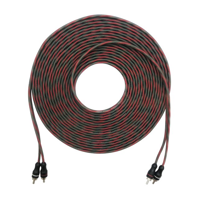 High End Fidelity 2RCA AV Audio Cable RCA Gold Plated Pure Copper Kabel for Car Injection Molding Technology