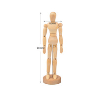 Mannequin d'artiste de taille personnalisée, support de bureau mobile, dessin de mannequin en bois pour la décoration intérieure
