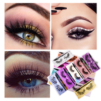 Faux Cils Wispy Effet Naturel, Lot en Gros avec 15 Boîtes à Cils Pailletées, Longueur Moyenne, Vison 3D Synthétique